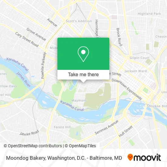 Moondog Bakery map