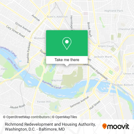 Richmond Redevelopment and Housing Authority map