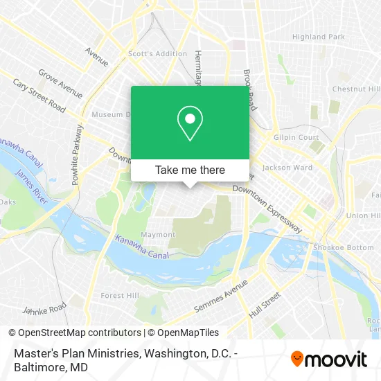Master's Plan Ministries map