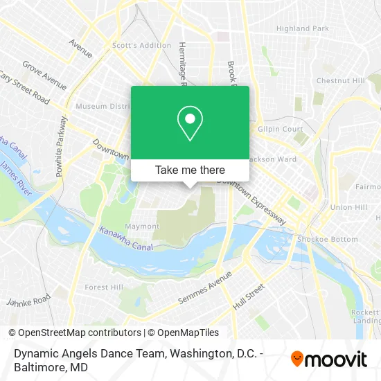 Dynamic Angels Dance Team map