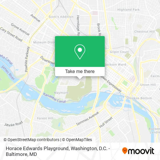 Horace Edwards Playground map