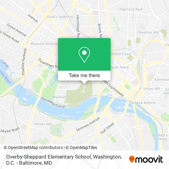 Overby-Sheppard Elementary School map