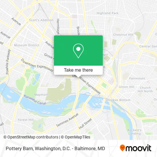 Pottery Barn map