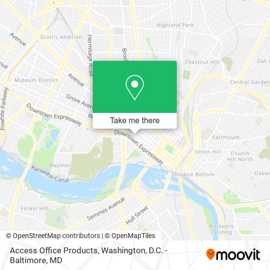 Access Office Products map