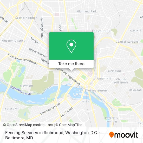 Mapa de Fencing Services in Richmond