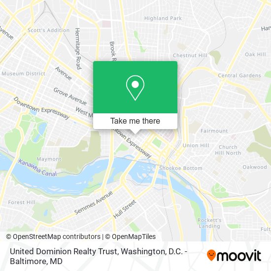 United Dominion Realty Trust map