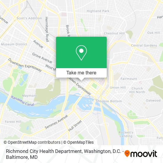 Richmond City Health Department map