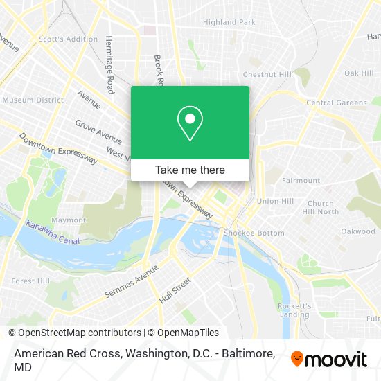 Mapa de American Red Cross