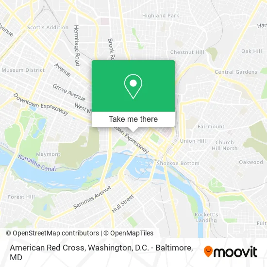 American Red Cross map