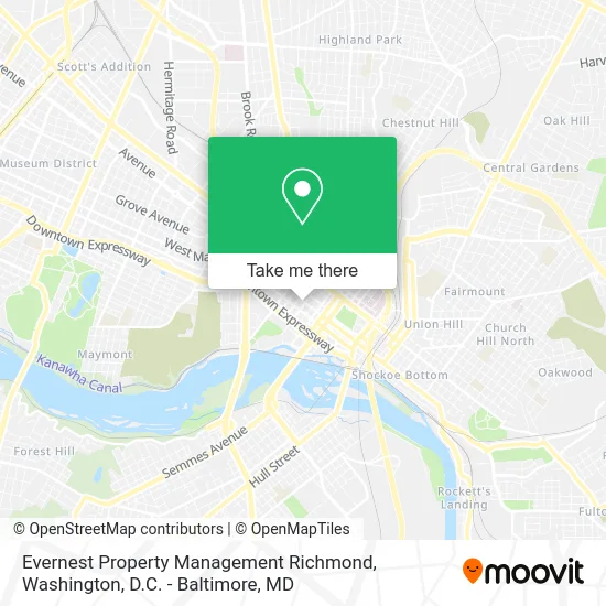 Evernest Property Management Richmond map