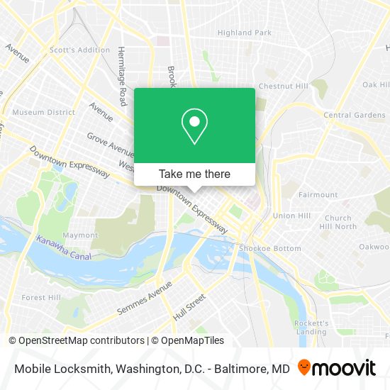 Mobile Locksmith map