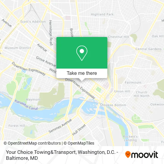 Your Choice Towing&Transport map