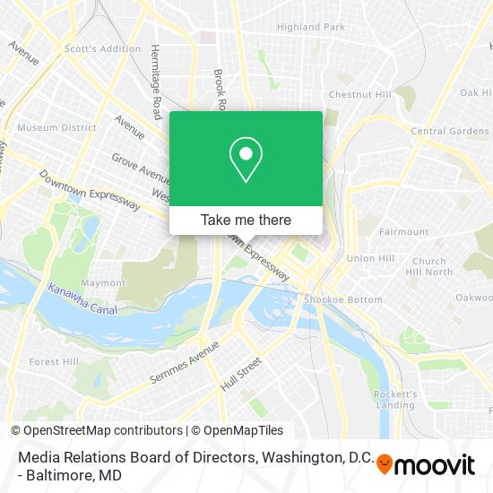 Mapa de Media Relations Board of Directors
