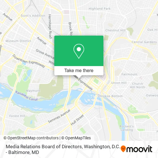 Media Relations Board of Directors map