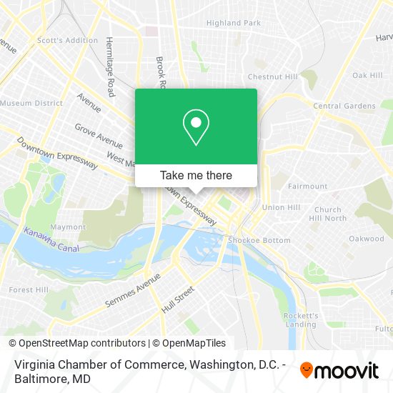 Virginia Chamber of Commerce map