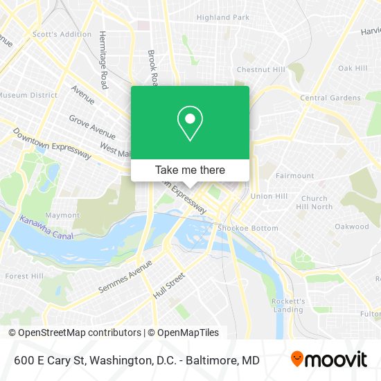 600 E Cary St map