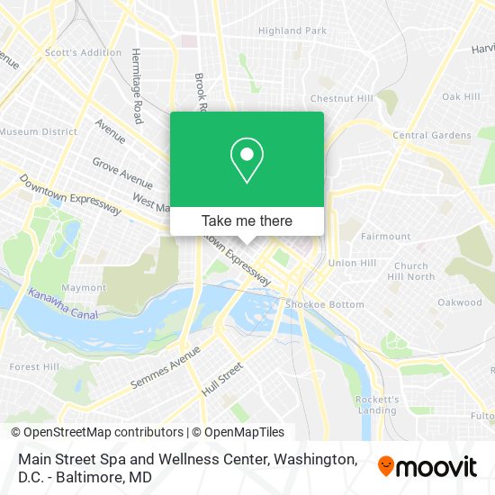 Main Street Spa and Wellness Center map