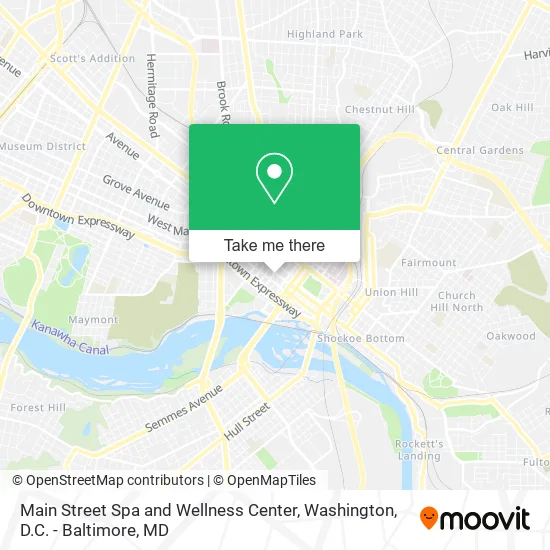 Main Street Spa and Wellness Center map