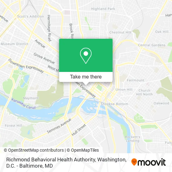 Richmond Behavioral Health Authority map