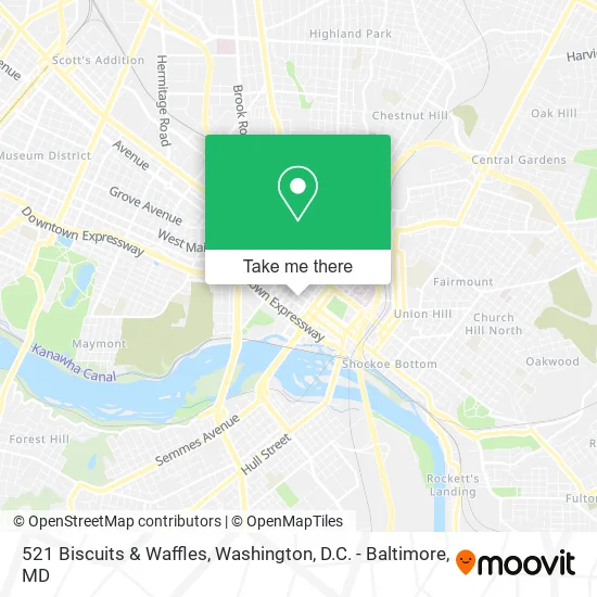521 Biscuits & Waffles map