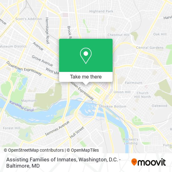 Assisting Families of Inmates map