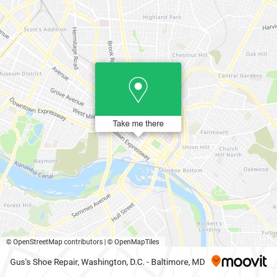 Gus's Shoe Repair map