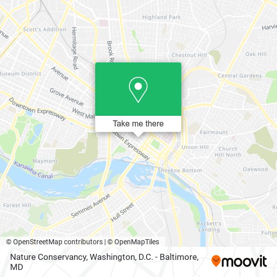 Mapa de Nature Conservancy