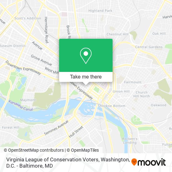 Mapa de Virginia League of Conservation Voters