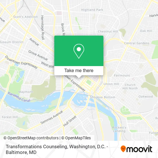 Transformations Counseling map