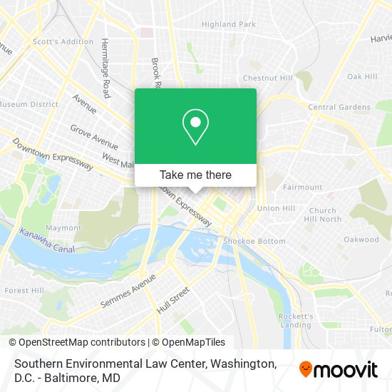 Southern Environmental Law Center map