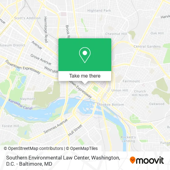 Southern Environmental Law Center map