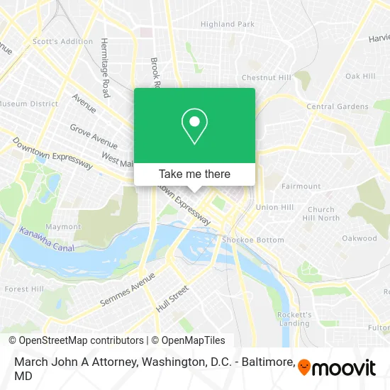 March John A Attorney map