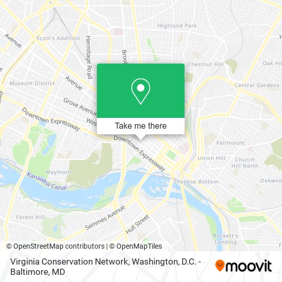 Virginia Conservation Network map