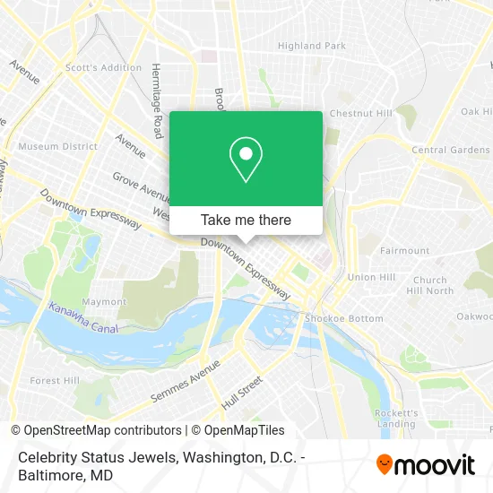 Celebrity Status Jewels map