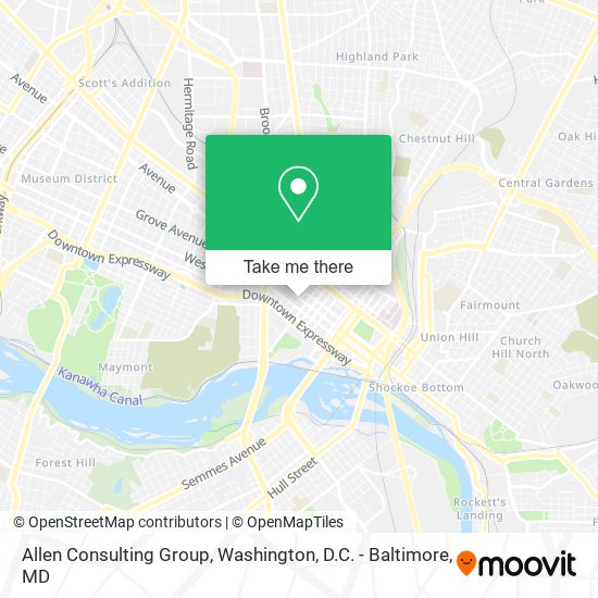 Allen Consulting Group map