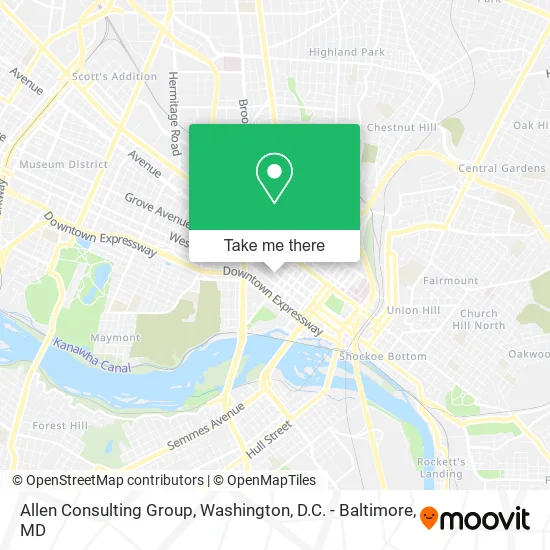 Allen Consulting Group map