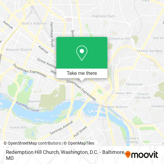 Redemption Hill Church map