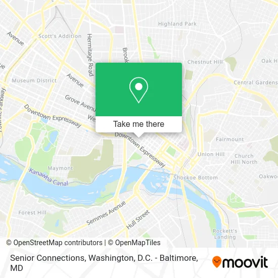 Senior Connections map