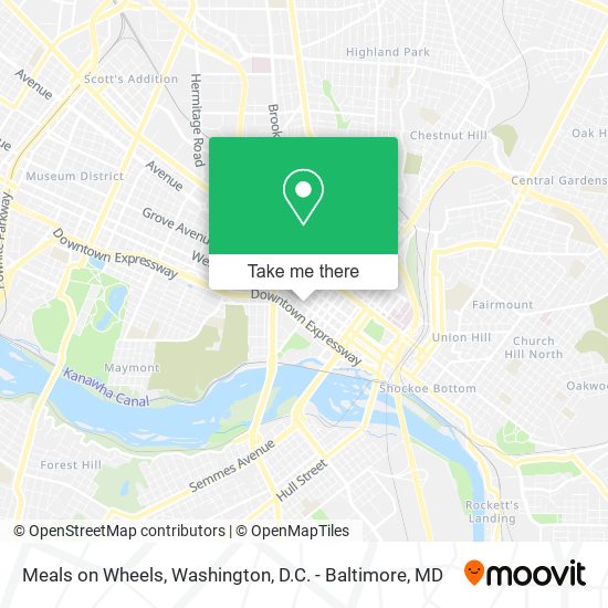 Meals on Wheels map