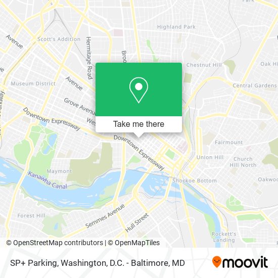 SP+ Parking map