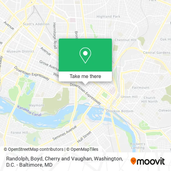 Randolph, Boyd, Cherry and Vaughan map