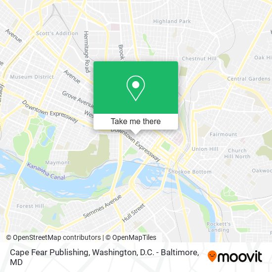 Mapa de Cape Fear Publishing