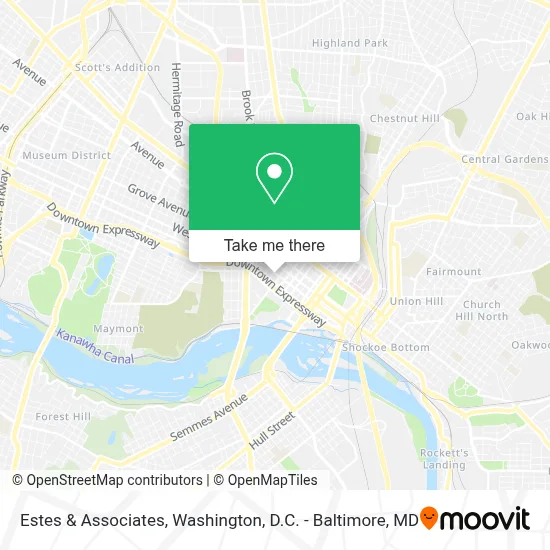 Estes & Associates map