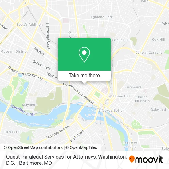 Quest Paralegal Services for Attorneys map