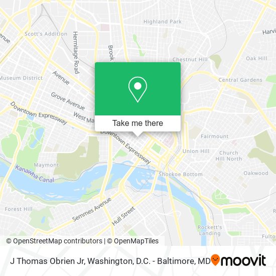 J Thomas Obrien Jr map
