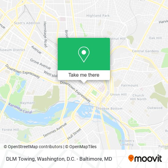 DLM Towing map