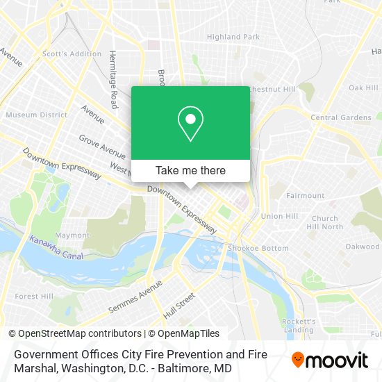 Government Offices City Fire Prevention and Fire Marshal map