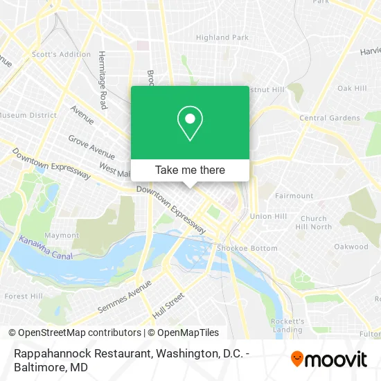 Rappahannock Restaurant map