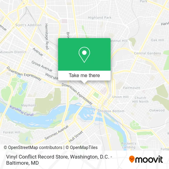 Vinyl Conflict Record Store map