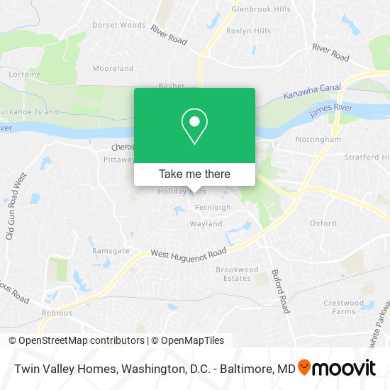 Mapa de Twin Valley Homes